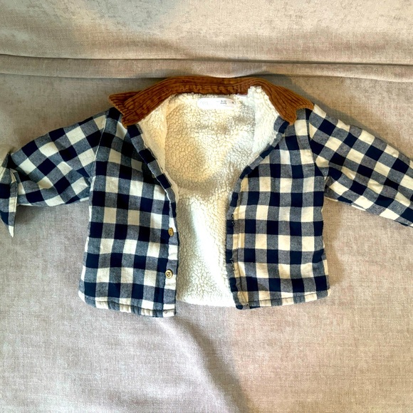 Zara plaid baby shacket - Picture 1 of 2
